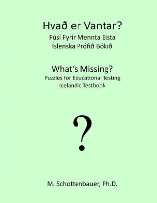 Carte What's Missing? Puzzles for Educational Testing: Icelandic Testbook M Schottenbauer