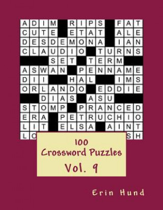 Könyv 100 Crossword Puzzles Vol. 9 Erin Hund