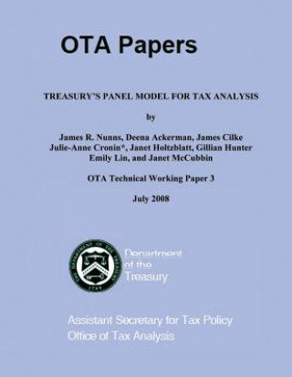 Kniha Treasury's Panel Model for Tax Analysis U S Department of the Treasury