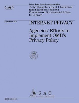 Buch Internet Privacy: Agencies' Efforts to Implement OMB's Privacy Policy Government Accountability Office