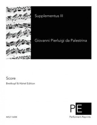 Kniha Supplementus III Giovanni Pierluigi da Palestrina