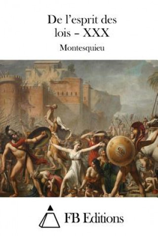 Buch De l'esprit des lois - XXX Montesquieu