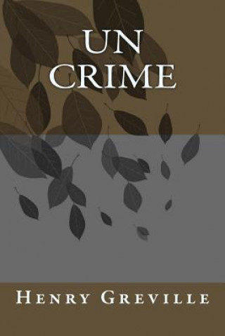 Kniha Un crime M Henry Greville