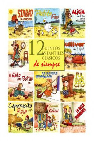 Könyv 12 cuentos infantiles clásicos de siempre Hermanos Grimm