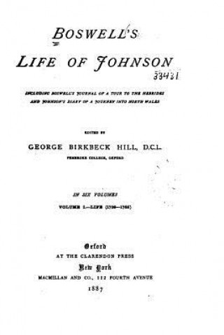 Kniha Boswell's Life of Johnson James Boswell