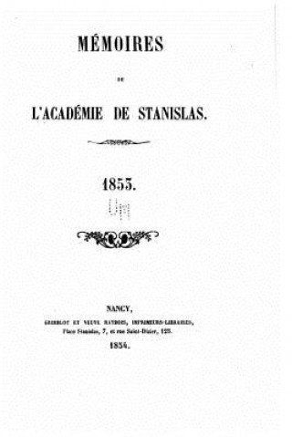 Carte Mémoires de l'Académie de Stanislas - 1853 Memoires De L'Academie De Stanislas