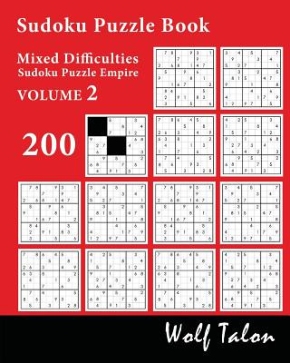 Carte Sudoku Puzzle Book Mixed Difficulties - 200 Puzzles Wolf Talon