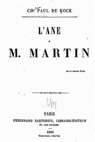 Kniha L'Ane de M. Martin Paul De Kock