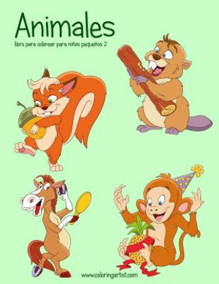 Knjiga Animales libro para colorear para ni?os peque?os 2 Nick Snels