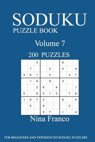 Könyv Sudoku Puzzle Book: 200 Puzzles-volume 7 Nina Franco