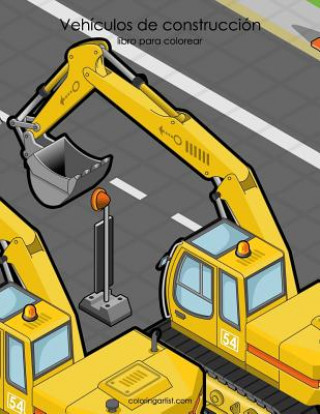 Kniha Vehiculos de construccion libro para colorear 1 Nick Snels