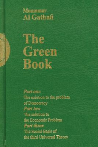 Książka Gaddafi's "The Green Book" Muammar Al-Gaddafi