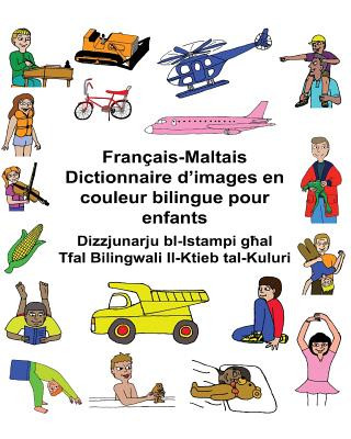 Carte Français-Maltais Dictionnaire d'images en couleur bilingue pour enfants Richard Carlson Jr