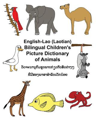 Kniha English-Lao/Laotian Bilingual Children's Picture Dictionary of Animals Richard Carlson Jr