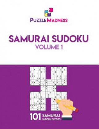 Книга Samurai Sudoku: Volume 1: 101 puzzles Puzzlemadness