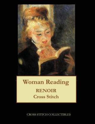 Carte Woman Reading Cross Stitch Collectibles