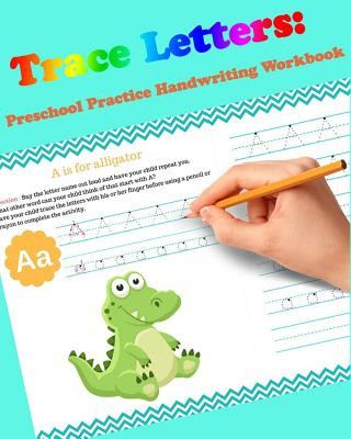 Kniha Trace Letters: Preschool Practice Handwriting Workbook: For Kids Ages 3-5: tracing letter books for toddlers for Kids Ages 3-5 Readin Brothers Books