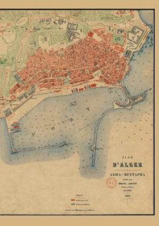 Knjiga Carnet Ligné Plan d'Alger, Jourdan, 1888 Adolphe Jourdan
