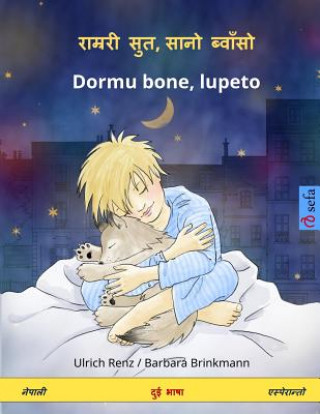 Book Sleep Tight, Little Wolf. Bilingual Children's Book (Nepalese - Esperanto) Ulrich Renz
