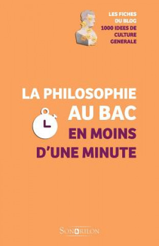 Könyv La philosophie au Bac en moins d'une minute 1000 Idees De Culture Generale