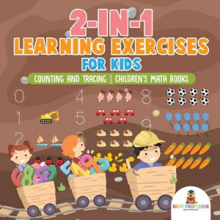 Kniha 2-in-1 Learning Exercises for Kids BABY PROFESSOR