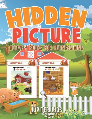 Carte Hidden Picture Activity Books for Thanksgiving JUPITER KIDS