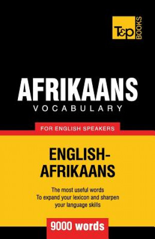 Kniha Afrikaans vocabulary for English speakers - 9000 words Andrey Taranov
