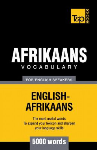 Kniha Afrikaans vocabulary for English speakers - 5000 words Andrey Taranov
