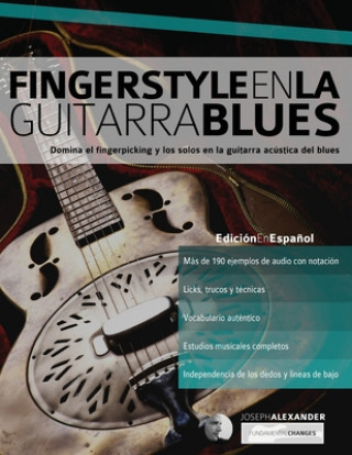 Kniha Fingerstyle en la guitarra blues MR Joseph Alexander