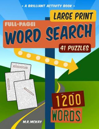 Kniha Large Print Word Search Puzzles M R McKay
