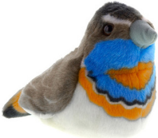 Játék Hrající plyšový ptáček - Modráček 