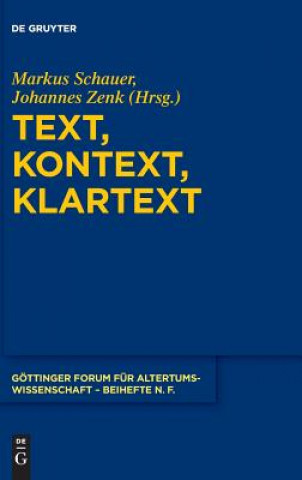 Książka Text, Kontext, Klartext Markus Schauer