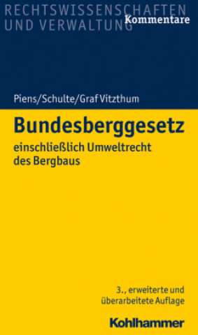 Kniha Bundesberggesetz Reinhart Piens