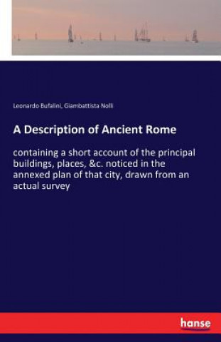 Carte Description of Ancient Rome Leonardo Bufalini