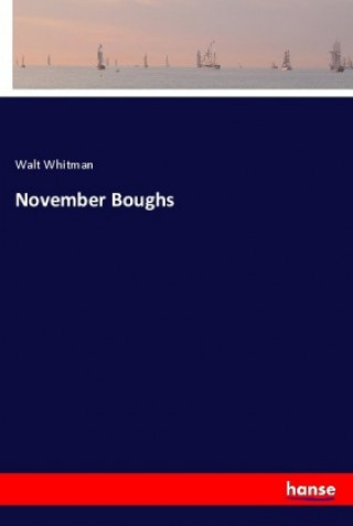 Kniha November Boughs Walt Whitman