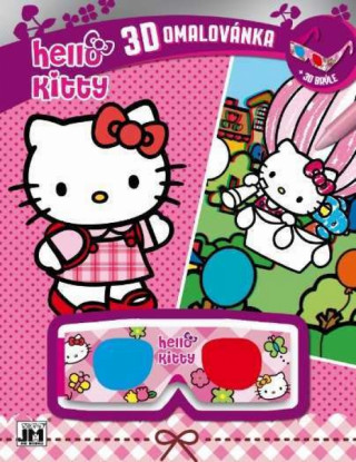 Kniha 3D vymaľovanky/ Hello Kitty Hello Kitty