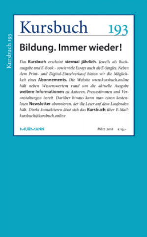 Книга Kursbuch 193 Peter Felixberger