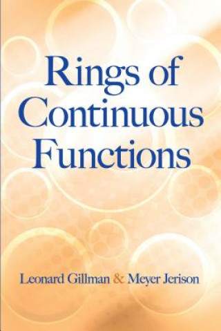 Kniha Rings of Continuous Functions Leonard Gilman