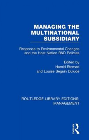 Buch Managing the Multinational Subsidiary Hamid Etemad