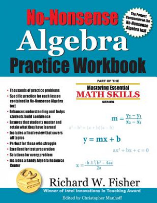 Книга No-Nonsense Algebra Practice Workbook RICHARD W FISHER