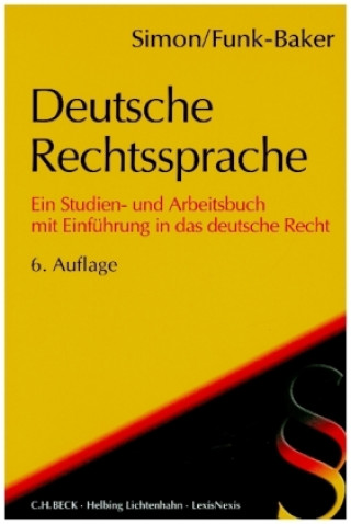 Buch Deutsche Rechtssprache Heike Simon