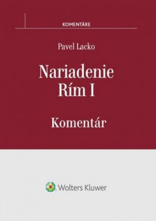 Knjiga Nariadenie Rím I Pavel Lacko