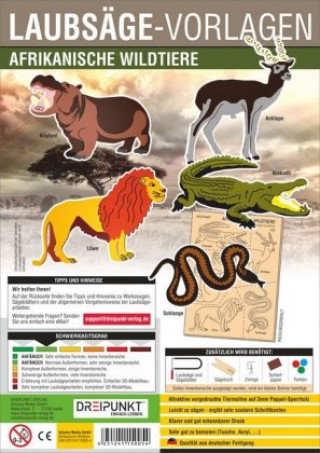 Gra/Zabawka Laubsäge-Vorlagen Afrikanische Wildtiere 