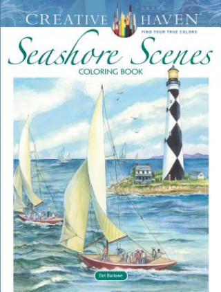 Książka Creative Haven Seashore Scenes Coloring Book Dot Barlowe