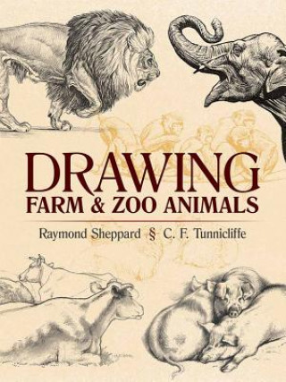 Książka Drawing Farm and Zoo Animals Raymond Sheppard