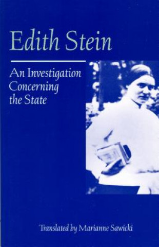 Knjiga An Investigation Concerning the State Edith Stein