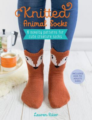 Könyv Knitted Animal Socks Lauren Riker