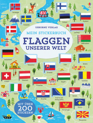 Könyv Mein Stickerbuch - Flaggen unserer Welt Holly Bathie