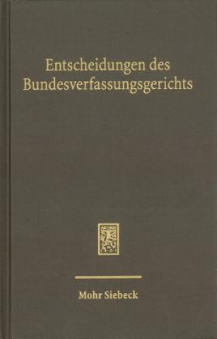 Książka Entscheidungen des Bundesverfassungsgerichts (BVerfGE) Mitglieder des Bundesverfassungsgerichts