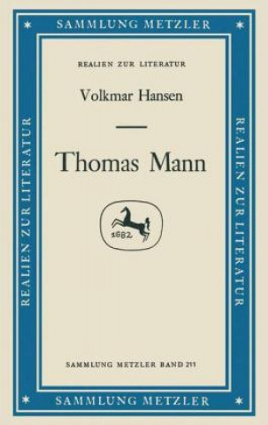 Kniha Thomas Mann Volkmar Hansen